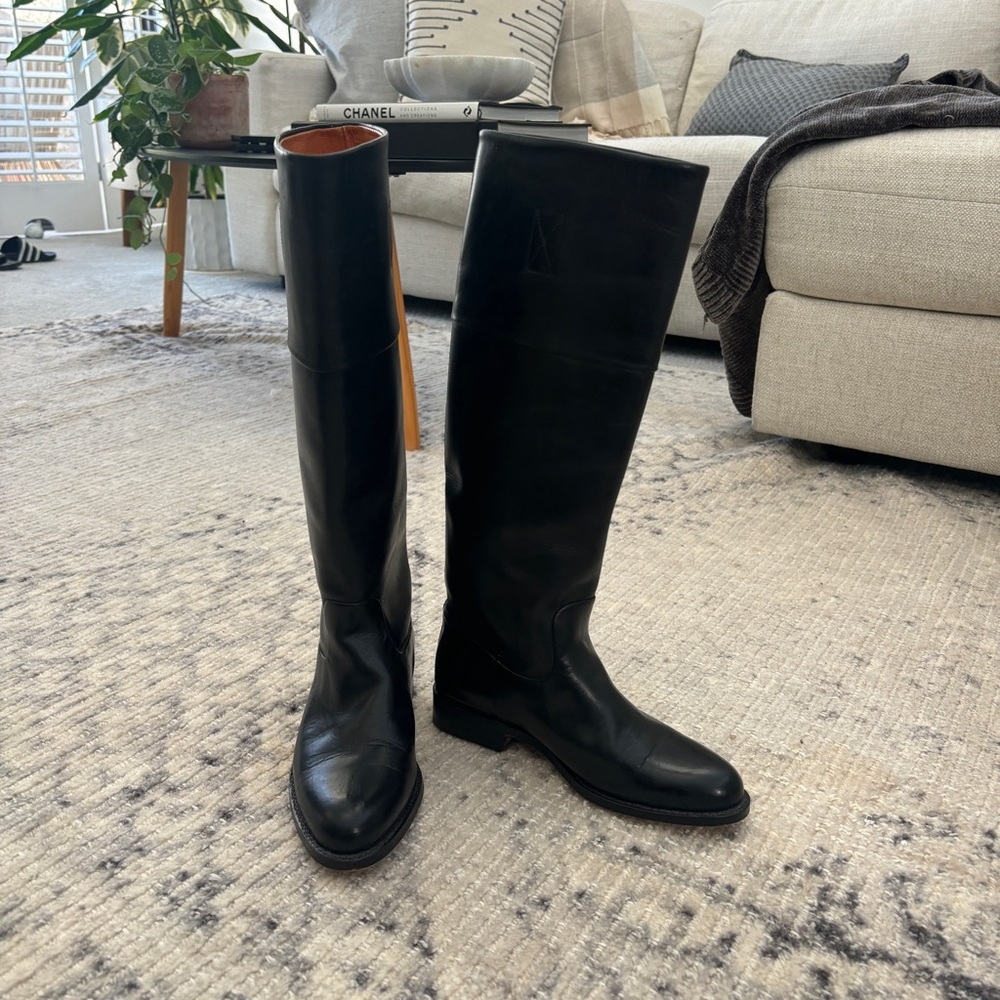 FRYE Leather Knee-High Riding Boots
